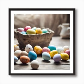 Easter Eggs Art Print