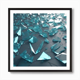 Broken Glass 12 Art Print