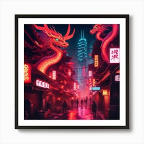 Chinese Dragons 1 Art Print