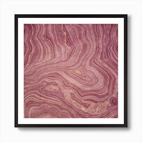 Pink Agate Texture 02 Art Print