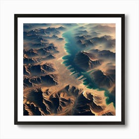 Desert Landscape Art Print