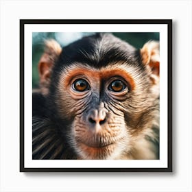 Close Up Of A Monkey 5 Art Print