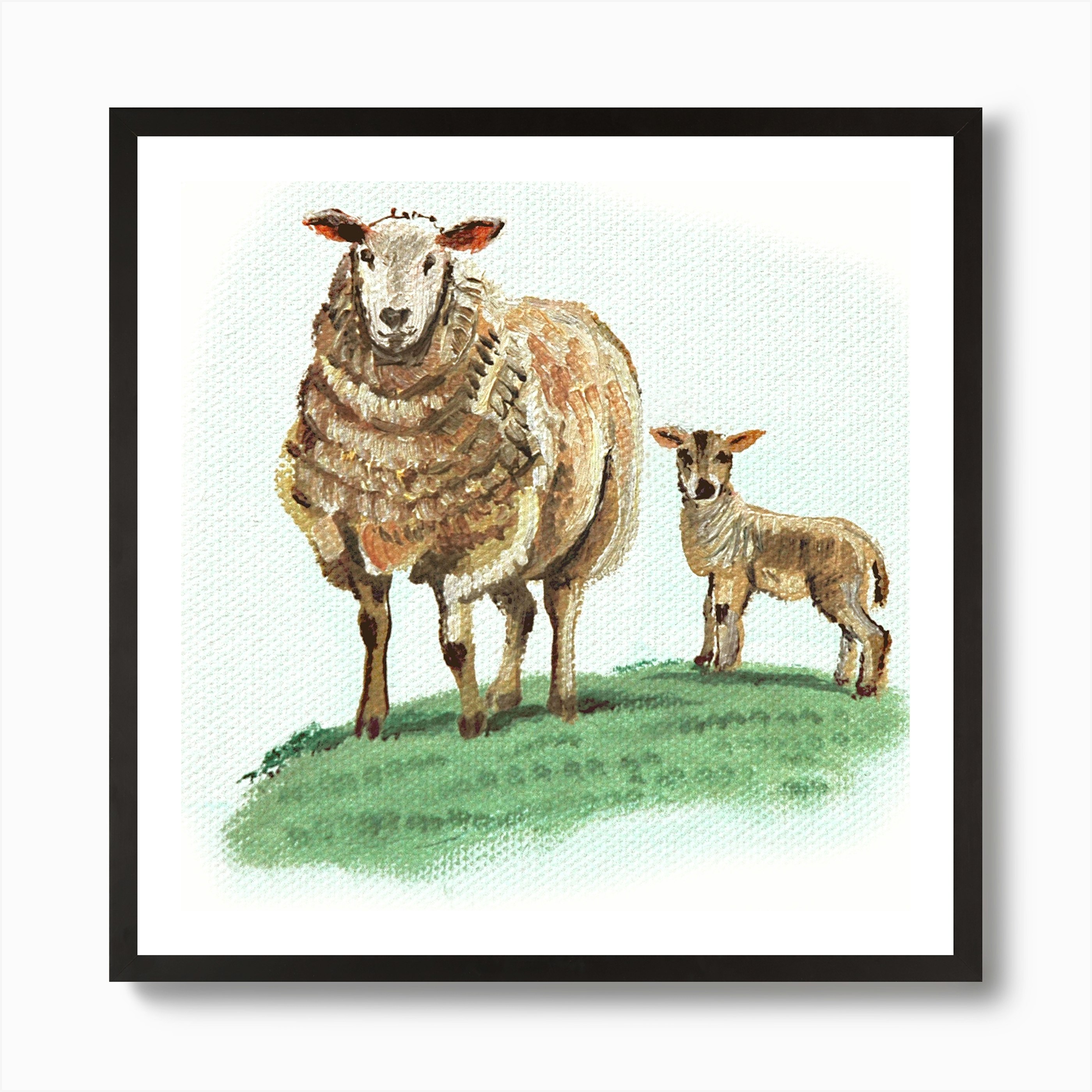 Farm Sheep Art Print By Alex Williams Fy