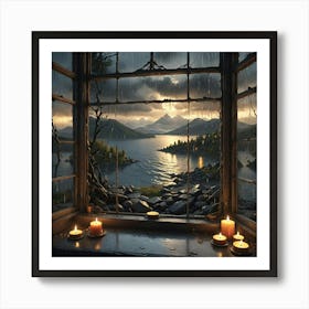 Window View Art Print