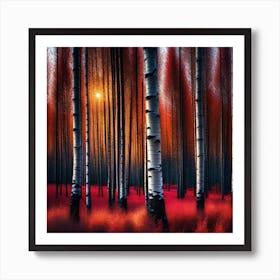Birch Forest 6 Art Print