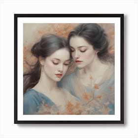 Two Women Art Print