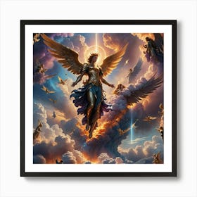 Angels In The Sky Art Print