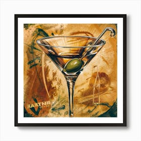 5 Vintage Art Cocktail Wall Art Prints And Posters Art Print