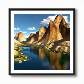 Mountain - Mountain Stock Videos & Royalty-Free Footage 1 Art Print