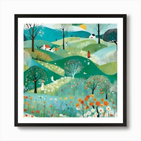 Spring Day In The Country Art Print