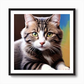 Portrait Of A Cat Art Print