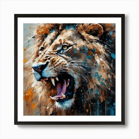 Roaring Lion Art Print