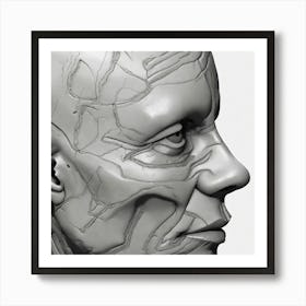 Human Head 7 Art Print