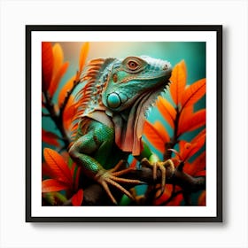 Iguana Art Print