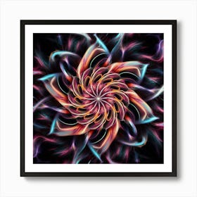 Fractal Flower 2 Art Print