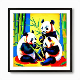 Panda Bears Art Print