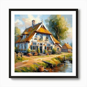 House By The Water Art Print