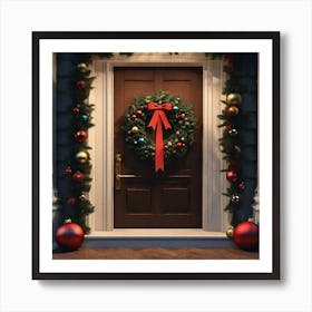 Christmas Door 67 Art Print