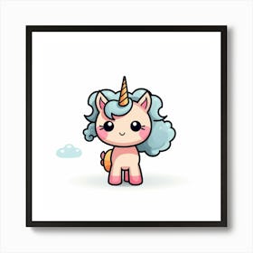 Cute Unicorn 793 Art Print