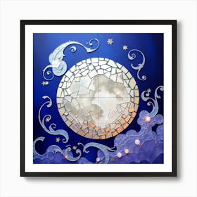 Flux Schnell A Mesmerizing Mosaic Art Piece Depicting A Dreamy 1 Art Print