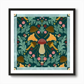 Mushroom Wall Hanging Art Print