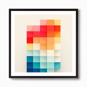 Abstract Squares 1 Art Print