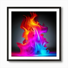 Color Brightness Vibrant Electric Power Gradient Vivid Intense Dynamic Radiant Glowing En (22) Art Print