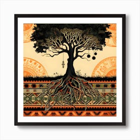 Tree With Deep Roots Is A Strong Tree Black History Art Print