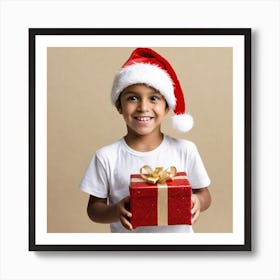 Santa Claus Gift Art Print