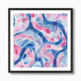 Abstract Wavy Pattern 7 Art Print