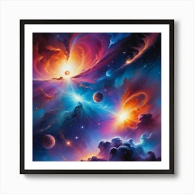 Spaces cape Paintings Art Print Art Print