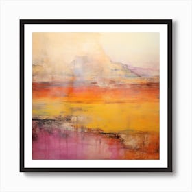 Desert - Abstract Painting 4 Art Print