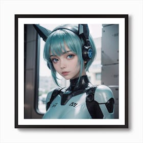 Sexy Robot Girl Art Print