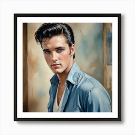 The Rock 'n' Roll Pioneer Elvis Presley 1 Art Print