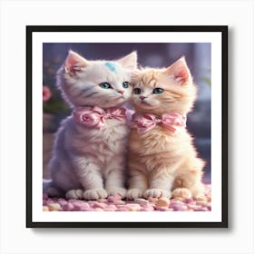 Cute Kittens Art Print