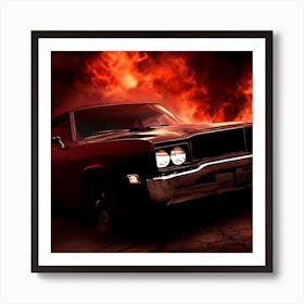 Fire And Flames Art Print