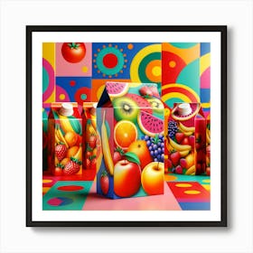 Fruit Juice Art Print