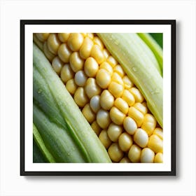 Sweetcorn As A Logo Miki Asai Macro Photography Close Up Hyper Detailed Trending On Artstation Art Print