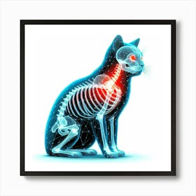 Feline Cat Creative Artwork Illustration 179 Art Print