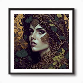 Leonardo Diffusion Beautiful Face Full Facefull Hypereallis 0 Art Print