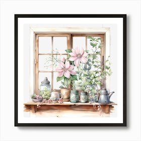 Window Sill Art Print