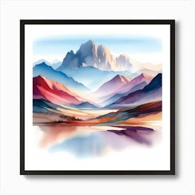 Mountain Landscape 13 Art Print