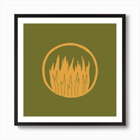 Earth Element Fire Art Print