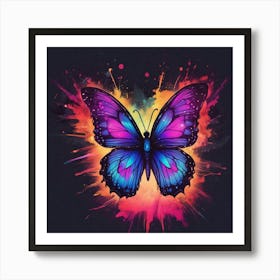 Butterfly Painting 253 Art Print