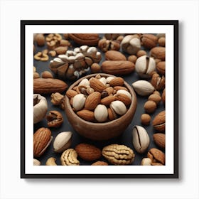 Nuts In A Bowl 7 Art Print