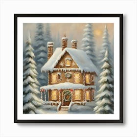 Gingerbread House Art Print