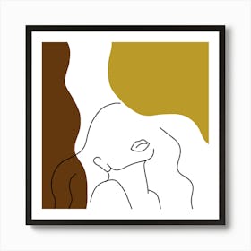 Abstract Woman Art Print