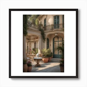 Courtyard Of A House Art Print