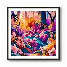 Tropical Jungle Art Print