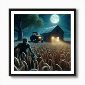 Tree creature in the field 1 Art Print